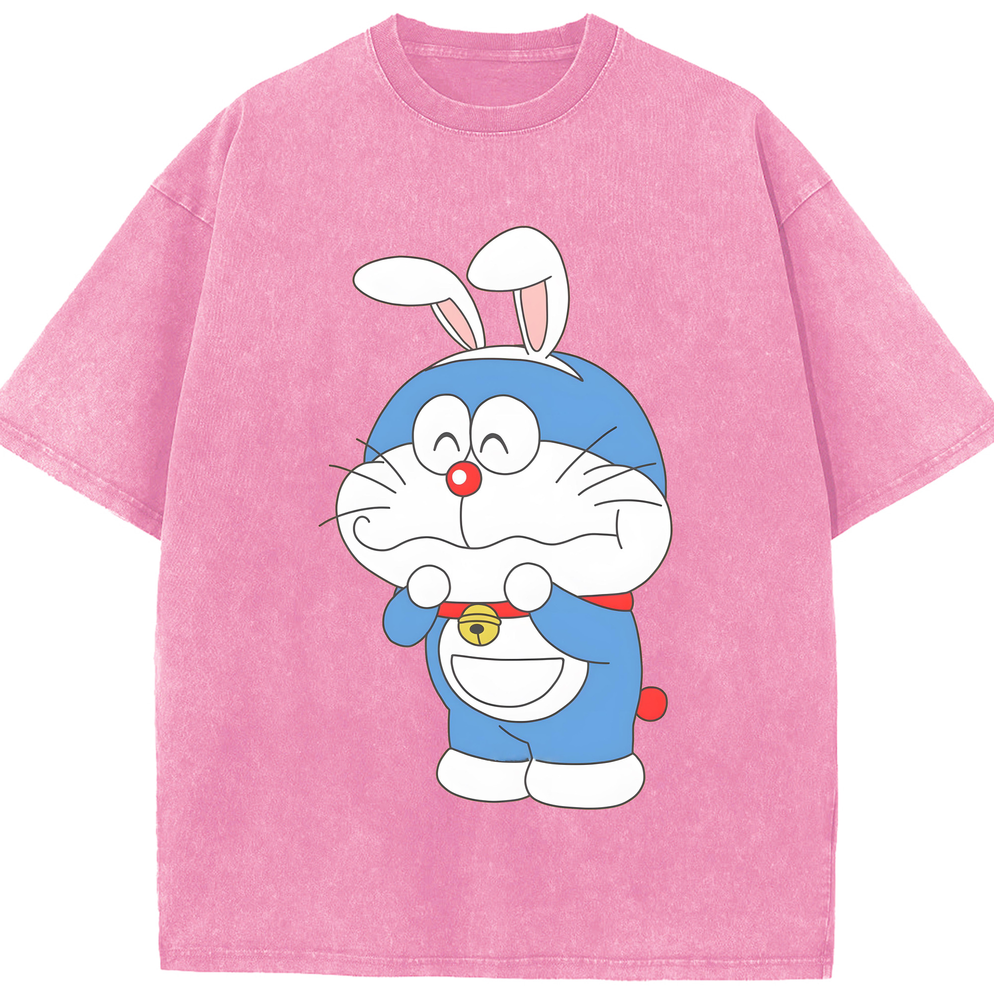 （画像用） ドラえもん Doraemon 綿100% ヴィンテージ風 半袖Tシャツ（フロントプリント）
